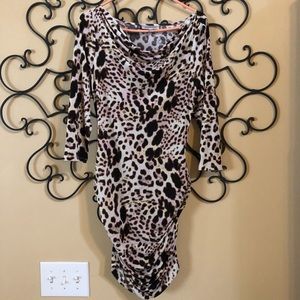 Cheetah Print Body Con Dress